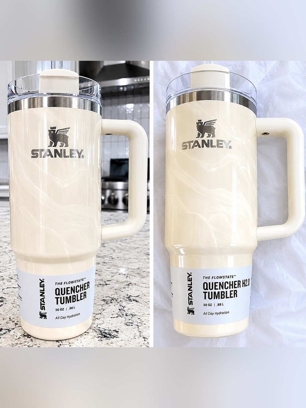 Stanley Quencher H2.0 Tumbler - Cream/White